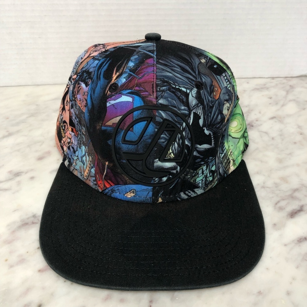 Justice League Snap Back Batman Flash Wonder Woman Superman Hat OS